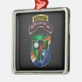 75. Ranger Regiment Weihnachten Ornament Aus Metall (Links)