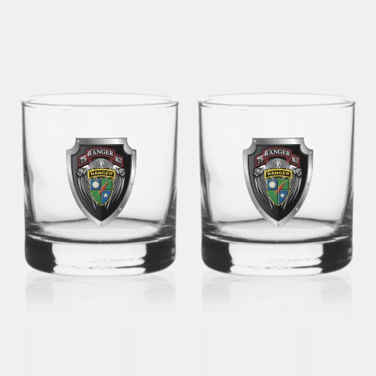 75. Ranger-Regiment Whiskyglas (Vorderseite)