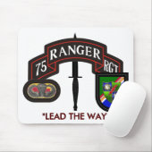 75. RANGERREGIMENTE KOPFKÜSTE MOUSEPAD (Mit Mouse)