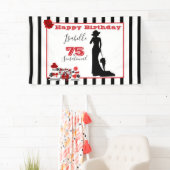 75 & SENSATIONAL 75. Geburtstag Banner Streifen (Insitu)