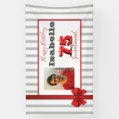 75 & SENSATIONAL 75. Geburtstagsparty Banner (Vertikal)