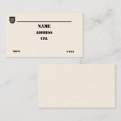 75. Tierarzt-Fleckengeschäft Ca der Armee-Förster Visitenkarte (Vorne/Hinten)