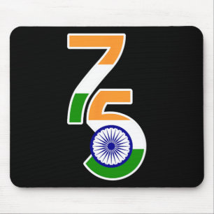 75. Unabhängigkeitstag - 2021 2022 Indische Indepe Mousepad