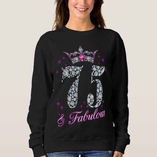 75 und fabelhaft 1949 75. Geburtstag Funny Sweatshirt (Vorderseite)