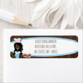 .75"x2.25" Afroamerikanisches Rücksendeadresse-Lab (Insitu)