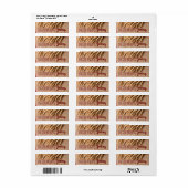 .75"x2.25" Etikettenwheat on Bur für Unternehmensp (Vorne)