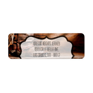 .75"x2.25" Firmenadresse Label Cowboy Boots Bar