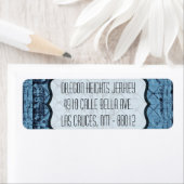 .75"x2.25" Firmenadressen-Etikett Rustikale Zinn-L (Insitu)