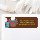 .75"x2,25" Modernes Kakaocup Rücksendesiegel (Insitu)