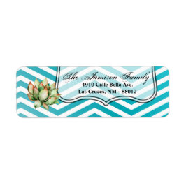 .75"x2.25" Rücksendeadresse Etikett Boho Cacti Cac