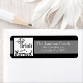 .75"x2.25" Rücksendeadresse Etikett Essensgetränk  (Insitu)