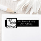 .75"x2.25" Rücksendeadresse Etikett Essensgetränk (Insitu)