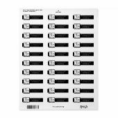 .75"x2.25" Rücksendeadresse Etikett Essensgetränk (Vorne)