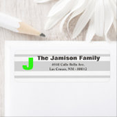 .75"x2.25" Rücksendeadresse-Etikett Moderner Neons (Insitu)