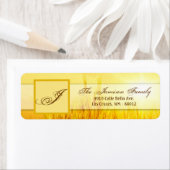 .75"x2.25" Rücksendeadresse Etikett Sunrise Weizen (Insitu)