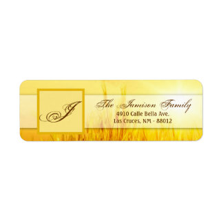 .75"x2.25" Rücksendeadresse Etikett Sunrise Weizen