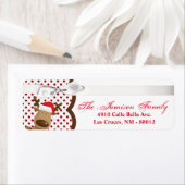 .75"x2.25" Rücksendeadresse Etikett Weihnachten (Insitu)