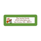 .75"x2.25" Rücksendeadresse-Label All-Star Green (Vorne)
