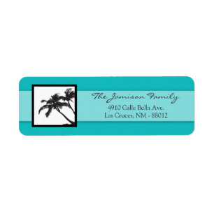.75"x2.25" Rücksendeadresse Label Beach Breeze Oce