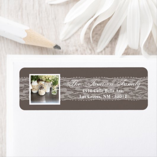 .75"x2.25" Rücksendeadresse Label Beach Sea Mason (Insitu)