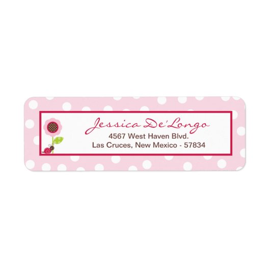 .75"x2.25" Rücksendeadresse Label Berry Garden Sna (Vorne)