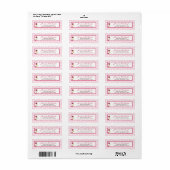 .75"x2.25" Rücksendeadresse Label Berry Garden Sna (Vorne)