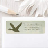 .75"x2.25" Rücksendeadresse Label Ente Jagen (Insitu)