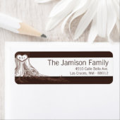 .75"x2.25" Rücksendeadresse Label Fall Tree Initia (Insitu)