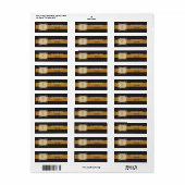 .75"x2.25" Rücksendeadresse Label Gatsby Theme (Vorne)
