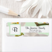 .75"x2.25" Rücksendeadresse Label grün & orchid (Insitu)