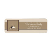 .75"x2.25" Rücksendeadresse Label Hochzeit Birds B (Vorne)
