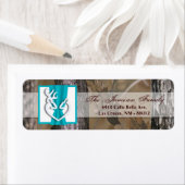 .75"x2.25" Rücksendeadresse Label Jagd Hirsch Doe (Insitu)