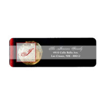 .75"x2.25" Rücksendeadresse Label Marine Dress Blu