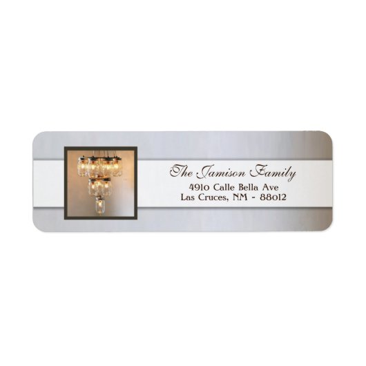 .75"x2.25" Rücksendeadresse Label Mason Jar Chande (Vorne)