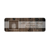 .75"x2.25" Rücksendeadresse Label Mason Jar String (Vorne)