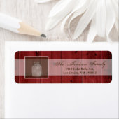 .75"x2.25" Rücksendeadresse Label Mason Jar String (Insitu)