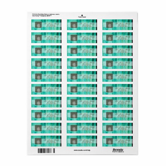 .75"x2.25" Rücksendeadresse Label Mason Jar String (Vorne)