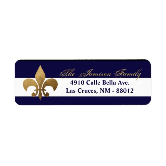 .75"x2.25" Rücksendeadresse Label Moderne Stripe N (Vorne)