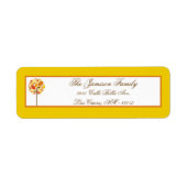 .75"x2.25" Rücksendeadresse Label Moderner Herbstb (Vorne)