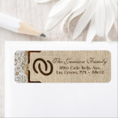 .75"x2.25" Rücksendeadresse Label Pferdeschuhe Bur (Insitu)