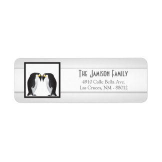 .75"x2.25" Rücksendeadresse Label Pinguine Mate Li