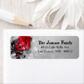 .75"x2.25" Rücksendeadresse-Label Red Masquerade (Insitu)