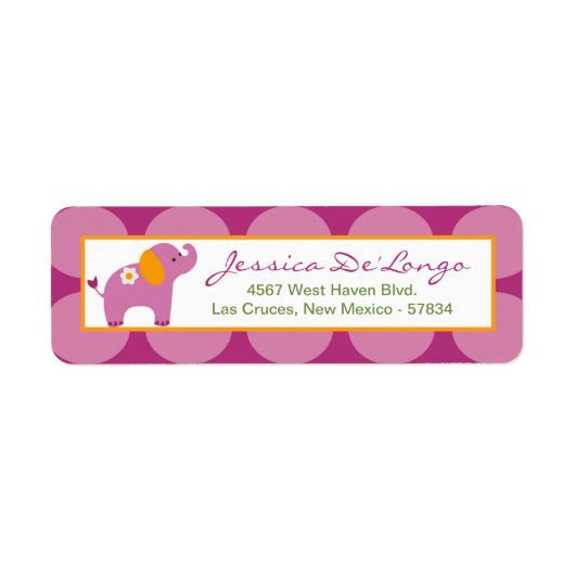 .75"x2.25" Rücksendeadresse Label Sweet Safari (Vorne)