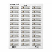 .75"x2.25" Rücksendeadresse Label Winter Sunset Tr (Vorne)