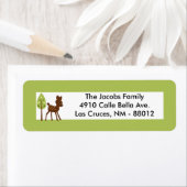 .75"x2.25" Rücksendeadresse Label Woodland Friends (Insitu)