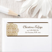 .75"x2,25" Rücksendeadresse Marokkanisches Party (Insitu)