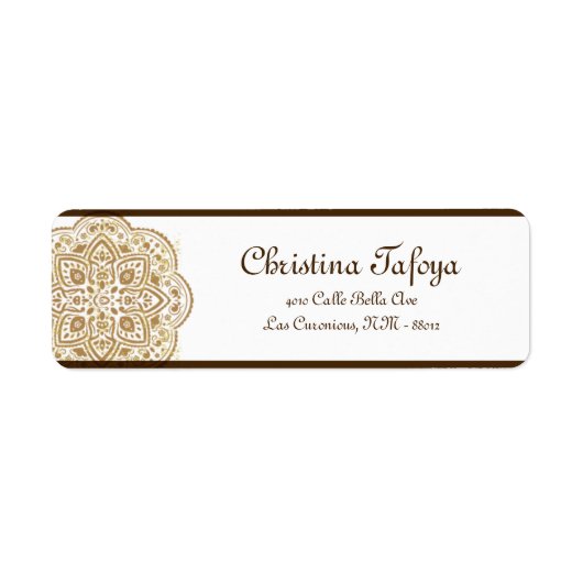 .75"x2,25" Rücksendeadresse Marokkanisches Party (Vorne)