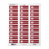 .75"x2,25" Rücksendeadresse Mason Jar Land Rustika (Vorne)