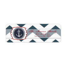 .75"x2,25" Rücksendeadresse Nautischer Ankerkompas