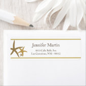 .75"x2,25" Rücksendeadresse Sandstrand (Insitu)